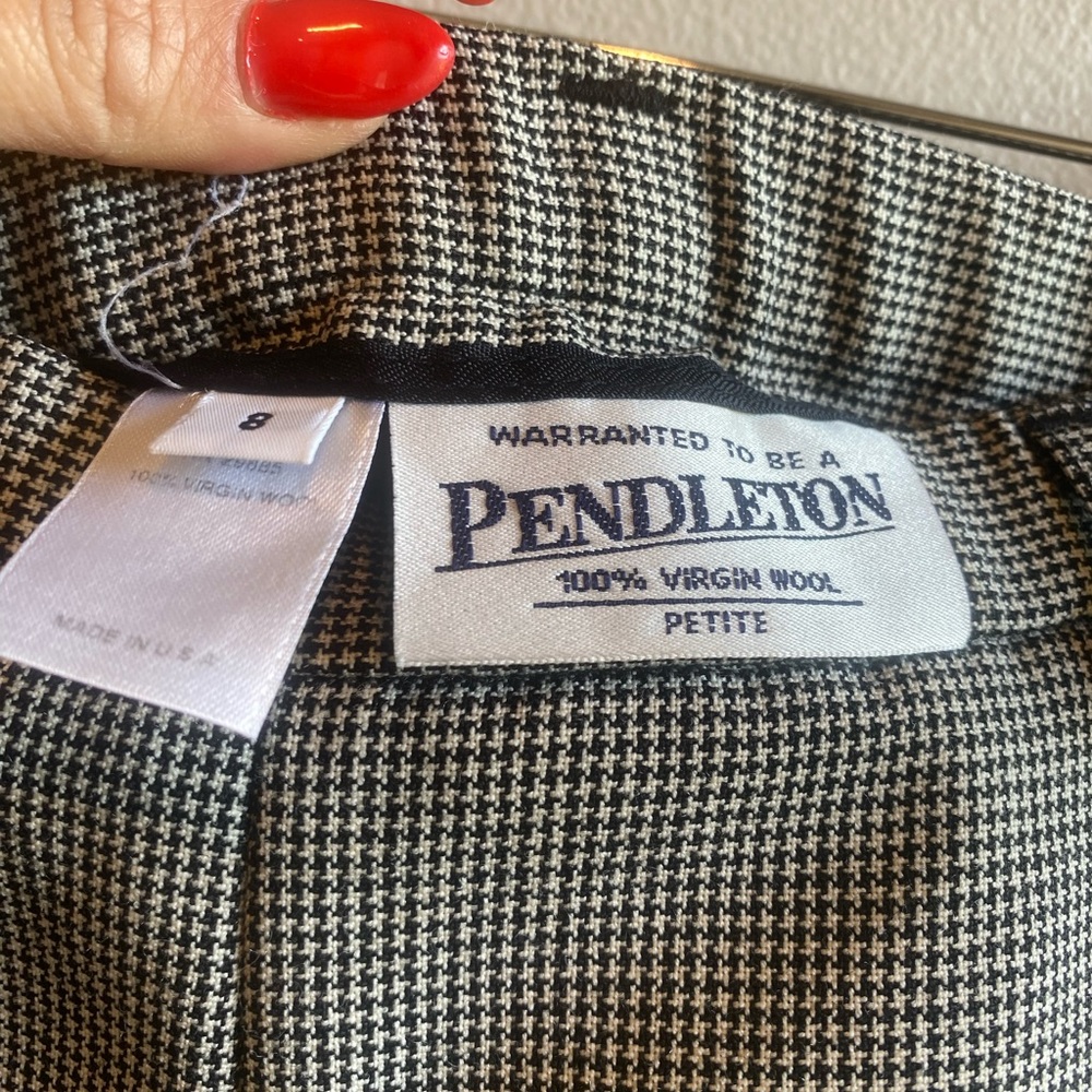 Vintage Pendleton Houndstooth Pattern Pants Size … - image 4